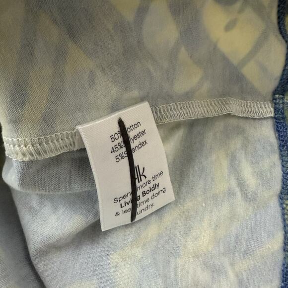 Krimson Klover Ripple Effect Dress Size M New Yellow Blue Fit Flare Geometric - Picture 5 of 10